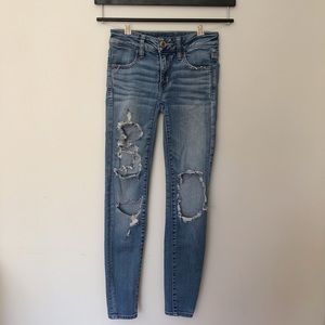 American Eagle ripped jean